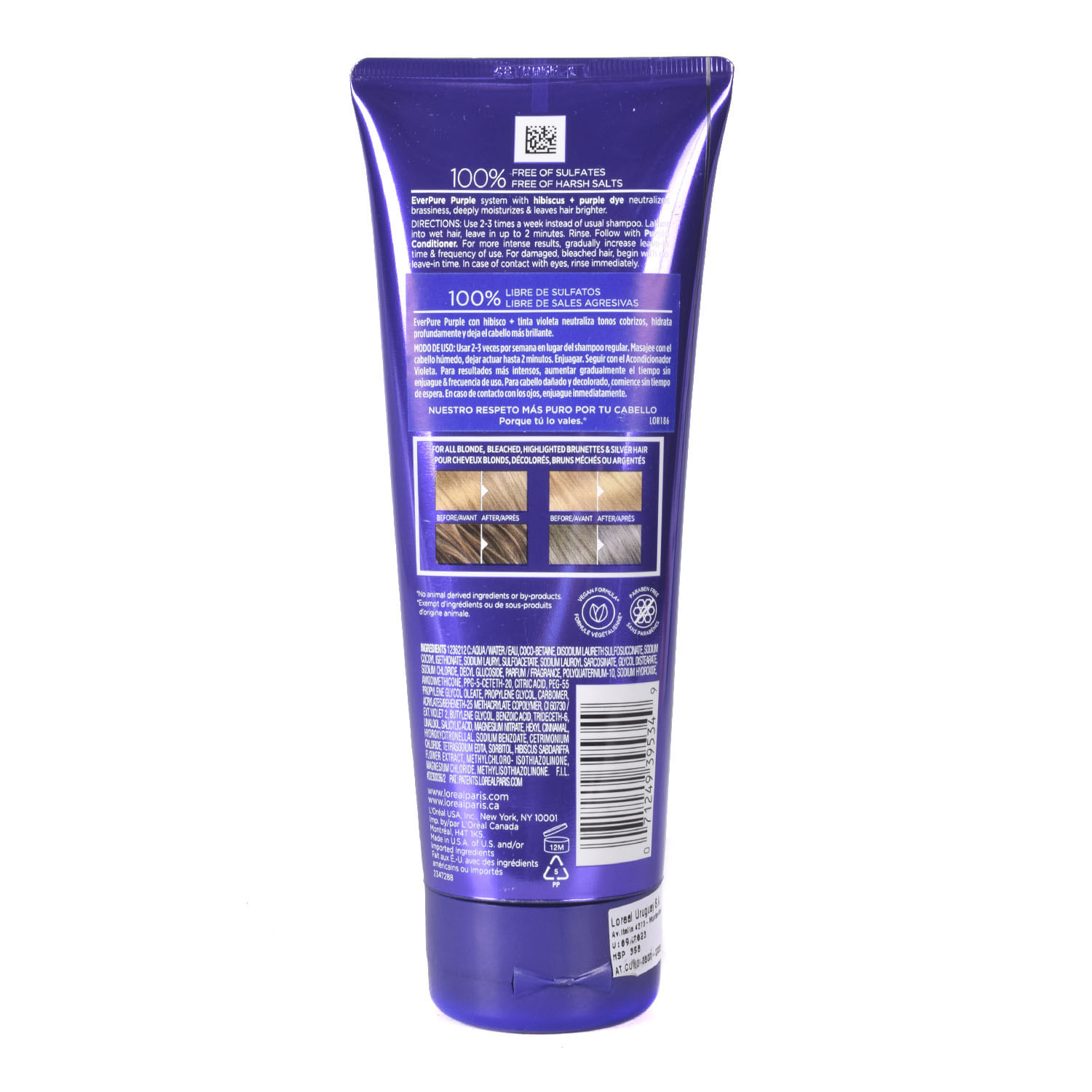 Shampoo Loreal Everpure Purple 200 Ml