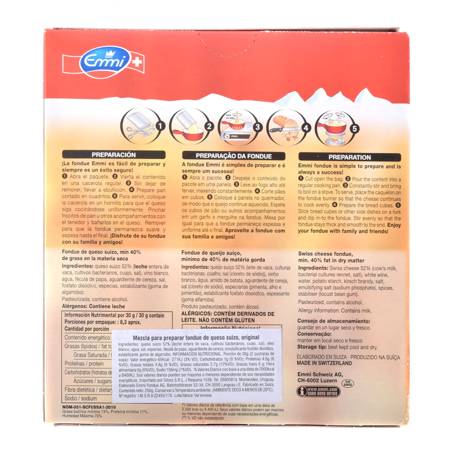 Fondue Original Emmi 250 G