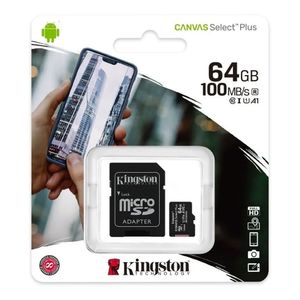 Memoria Micro Sd Kingston Externa 64 gb Clase 10