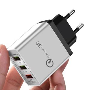 Cargador de Pared Carga Rapida 3 Puertos USB 2.4 Amp