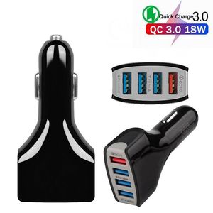 Cargador Para Auto Carga Rápida 3.0  35w 4 puertos Usb