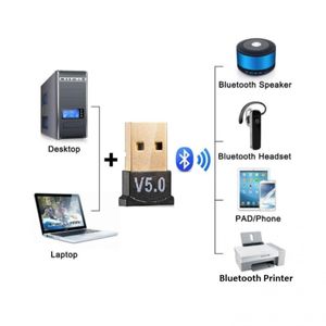 Adaptador USB Bluetooth Para PC y Celulares 5.0 Ultima Versión