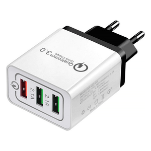 Cargador De Pared 3 Puertos Usb Qualcomm Quick Charge 3.0