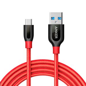 PowerLine+ USB-C to USB 1.8m Red (6ft)