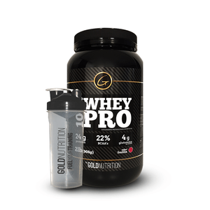 Proteina + Vaso - 100% Whey Pro 2 Lb + Shaker Gold Nutrition