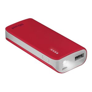 Cargador Portátil Celu Power Bank 4400mah Trust Rojo