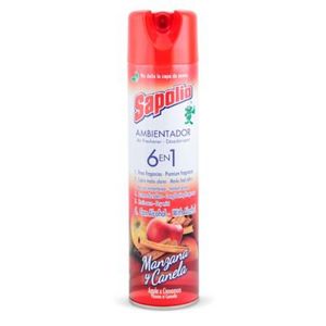 Desodorante De Ambiente Sapolio En Aerosol De 360 Ml Manzana Y Canela