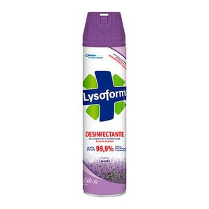 Desinfectante Lysoform De Ambiente En Aerosol Lavanda De 360 Cc