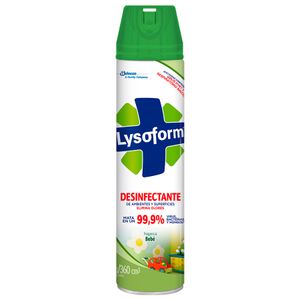 Desinfectante Lysoform De Ambiente En Aerosol Bebe De 360 Cc