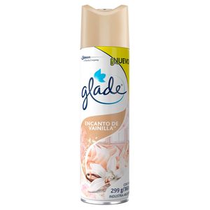 Desodorante De Ambiente Glade Aerosol De 360 Cc. Encanto Vainilla 5 En 1