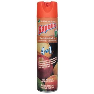 Desodorante De Ambiente Sapolio En Aerosol De 360 Ml Frutas Frescas