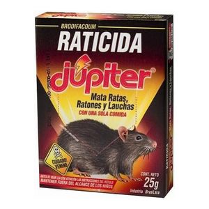 Raticida Jupiter De 25 Grs.