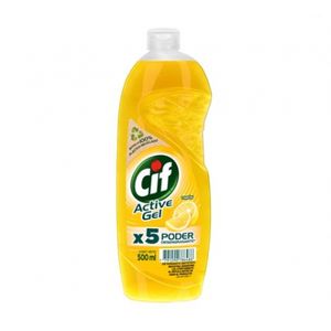 Cif Lavavajilla Concentrado Gel Activo Limon De 500 Ml.