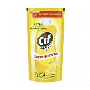 Lavavajilla Cif Bio Activo Doypack Limon De 450 Ml