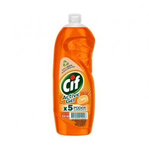 Cif Lavavajilla Active Gel Fragancia Citrica De 300 Ml.