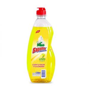 Detergente Lavavajilla Sapolio De 1.250 Cc Limon