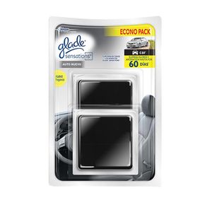 Glade Sensations Car Aparato + Repuesto Auto Nuevo Eo