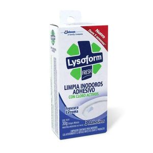 Limpiador De Inodoro Adhesivo Lysoform X 3 Unidades Frescura Extrema