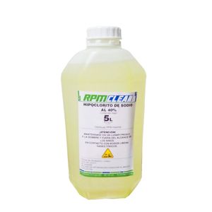 Hipoclorito RPM Clean 100%  Bidón 5 Lt.