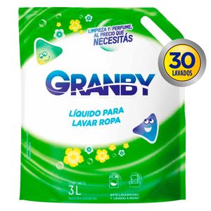 Jabon Granby Liquido Para Ropa Doy Pack De 3 Lts.