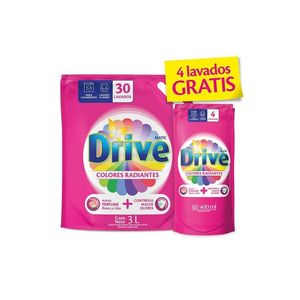 Drive Matic Liquido Doypack De 3 Lt + Doypack 400 Ml Gratis Rosas Y Lilas