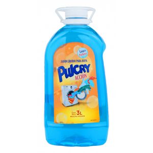 Jabon Liquido Para Ropa Pulcry Accion En Bidon 3 Lt