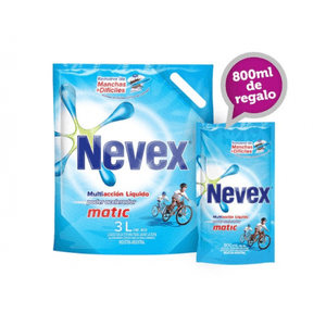 Nevex Matic Doypack 3 Lts. + Doypack 800 Ml Gratis