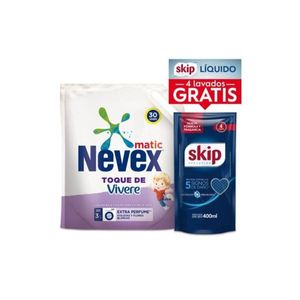 Nevex Matic Liquido Doypack 3 Lt + Skip Doypack 400 Ml Regular