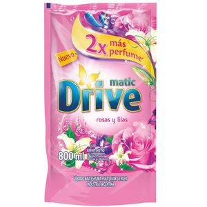 Drive Matic Liquido Doypack De 800 Ml Rosas Y Lilas