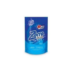 Jabon Liquido Ropa Zorro Plus 800 ML Doypack Clasico