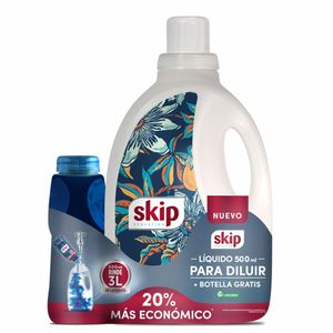 Skip Liquido Para Diluir 500 Ml + Botella Gratis - Rinde 3 Lt