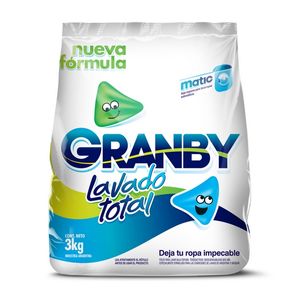 Jabon En Polvo Granby Matic De 3 Kg.