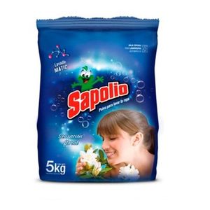 Jabon En Polvo Sapolio Matic De 5 Kg. Sensación Floral