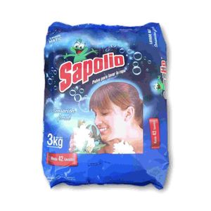 Jabon En Polvo Sapolio Matic De 3 Kg Sensación Floral