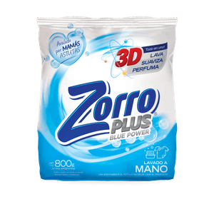 Jabon En Polvo Matic Zorro Plus 3d De 800 Gr. Blue Power