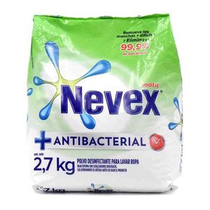 Jabon En Polvo Nevex Matic Antibacterial De 2.7 Kg