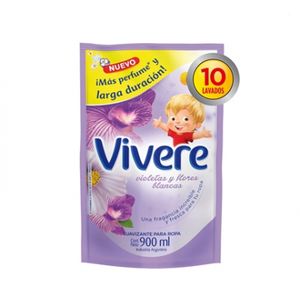 Vivere X 900 Ml. Violetas & Flores Blancas