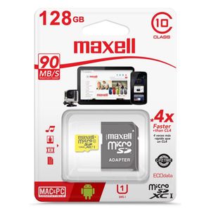 Memoria Micro Sd Maxell Xc 128gb C10 C/adapt 90mb/s