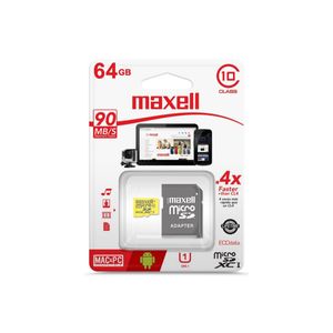 Memoria Micro Sd Maxell Xc 64gb C10 C/adaptador