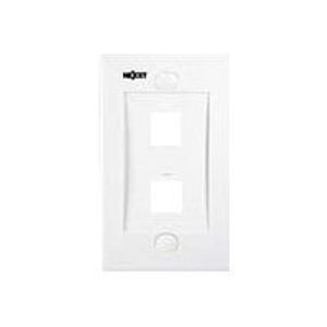 Placa de montaje Nexxt 2 puestos-Blanco