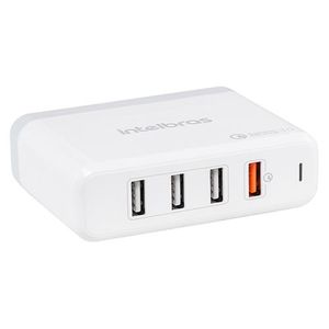 Cargador 220v a USB H x 4 p/ ESCRITORIO Quick Charge EC 4