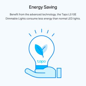 Lámpara LED Smart TP-LINK TAPO L510E 2700K 8.7 W Pack