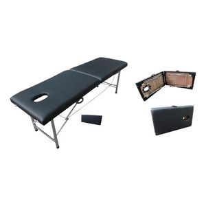 Camilla Para Masajes Profesional Plegable Bolso Negra Metal