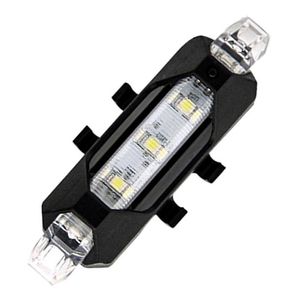Faro Luz Led Trasera Blanca Multi Foco Recargable Usb Crazy