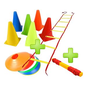 Set Escalera Entrenamiento + 6 Conos + 6 Platos Futbol Crazy