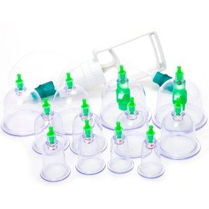 Ventosas Chinas Set Completo 12 Copas + Pistola  Crazy Fit