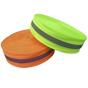 Cinta Demarcatoria Fluor Con Refletivo 5cm Ancho X 10 Mts