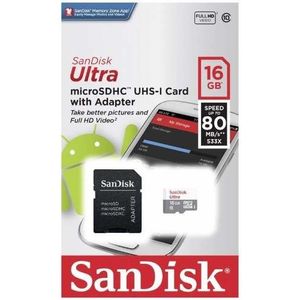 Memoria Microsd Sandisk 16gb Clase 10 - Market