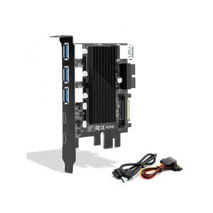 Hub Interno Rocketek HC425 USB 3.0 3 Puertos + 2 USB 3.1