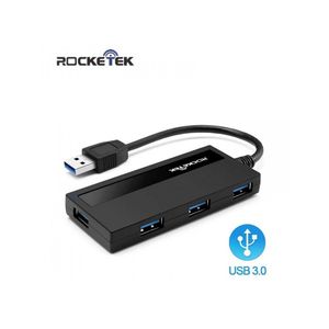 HUB Rocketek HU4P 4 Puertos 3.0 Negro